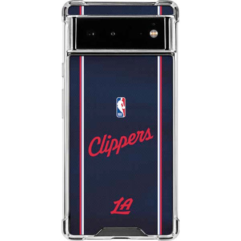 NBA LA Clippers Jersey Google Pixel 6 Clear Case